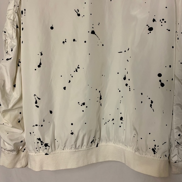 Carbon Jackets & Coats Y2k Mens Bomber Jacket Xl Carbon White Black Paint Splatters Coat